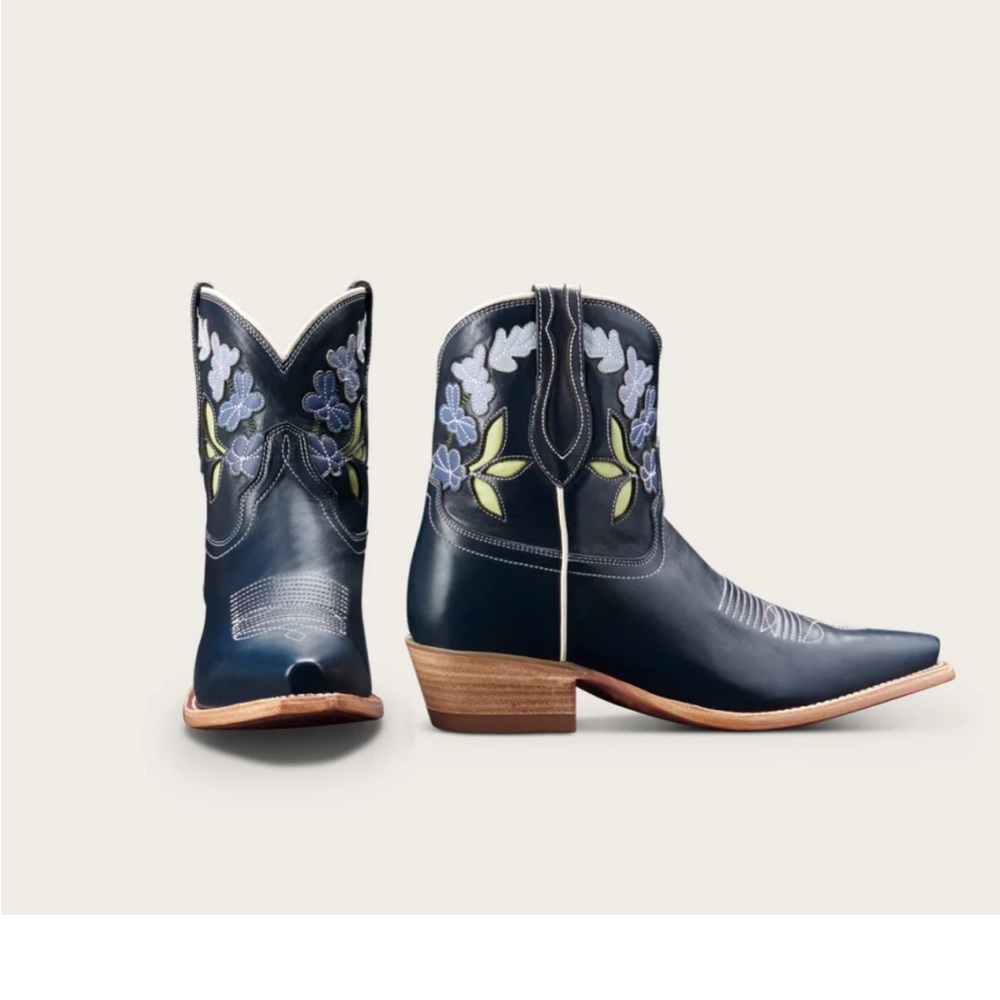 Tecovas The Lynn Meadow Embroidered Ankle Boots 10.5